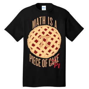 Math Is A Piece Of Cake Pi Day Tall T-Shirt