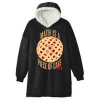 Math Is A Piece Of Cake Pi Day Hooded Wearable Blanket