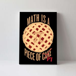 Math Is A Piece Of Cake Pi Day Canvas