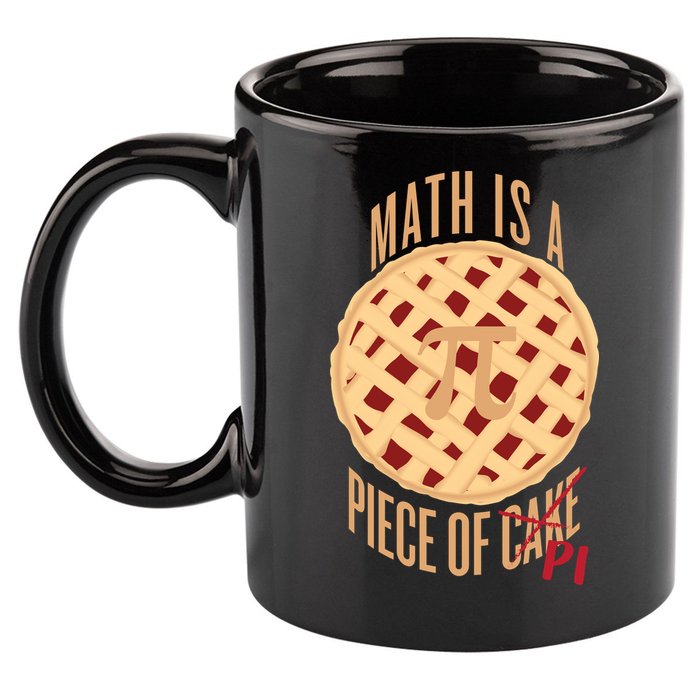 Math Is A Piece Of Cake Pi Day 11oz C Handle Ceramic Mug