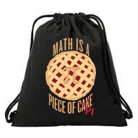 Math Is A Piece Of Cake Pi Day Drawstring Bag