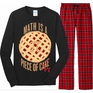 Math Is A Piece Of Cake Pi Day Long Sleeve Pajama Set