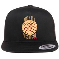 Math Is A Piece Of Cake Pi Day Flat Bill Trucker Hat