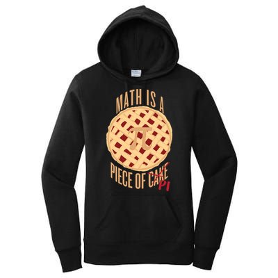 Math Is A Piece Of Cake Pi Day Women's Pullover Hoodie