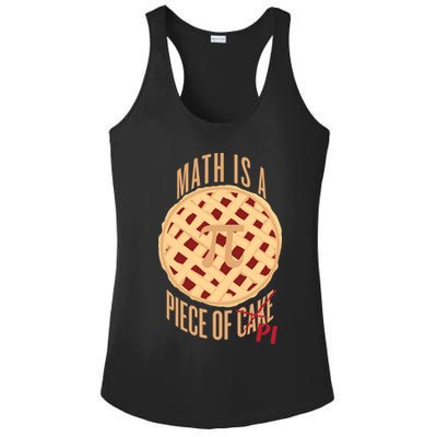 Math Is A Piece Of Cake Pi Day Ladies PosiCharge Competitor Racerback Tank