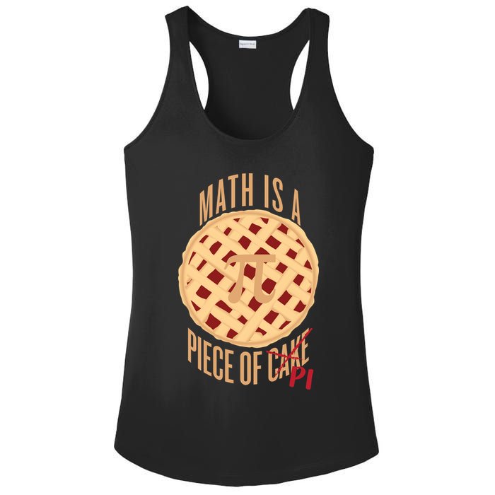Math Is A Piece Of Cake Pi Day Ladies PosiCharge Competitor Racerback Tank