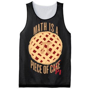 Math Is A Piece Of Cake Pi Day Mesh Reversible Basketball Jersey Tank