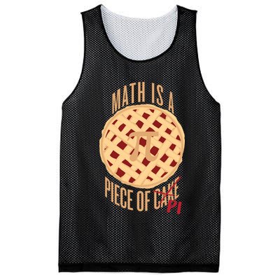 Math Is A Piece Of Cake Pi Day Mesh Reversible Basketball Jersey Tank