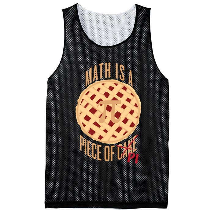 Math Is A Piece Of Cake Pi Day Mesh Reversible Basketball Jersey Tank