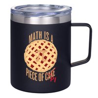 Math Is A Piece Of Cake Pi Day 12oz Stainless Steel Coffee Mug