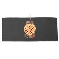 Math Is A Piece Of Cake Pi Day Large Microfiber Waffle Golf Towel