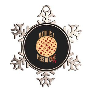 Math Is A Piece Of Cake Pi Day Metallic Star Ornament