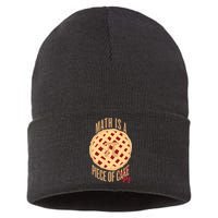 Math Is A Piece Of Cake Pi Day Sustainable Knit Beanie