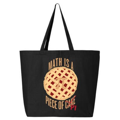 Math Is A Piece Of Cake Pi Day 25L Jumbo Tote