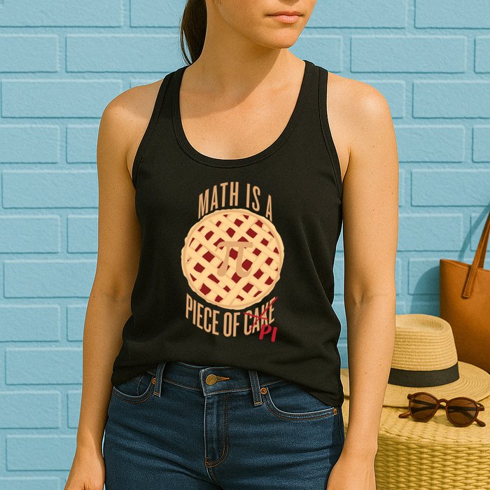 Math Is A Piece Of Cake Pi Day Womens Tank Top