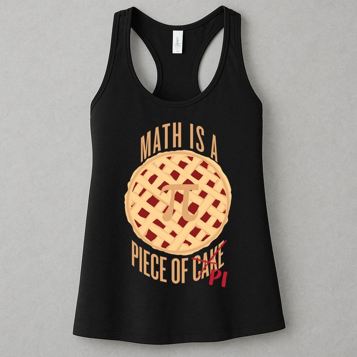 Math Is A Piece Of Cake Pi Day Womens Tank Top
