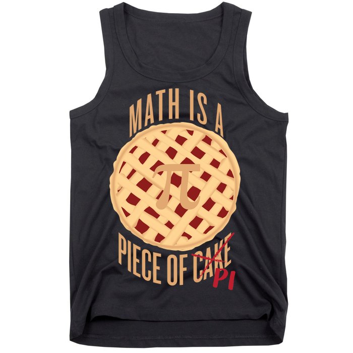 Math Is A Piece Of Cake Pi Day Tank Top