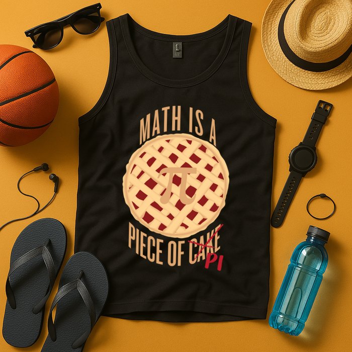 Math Is A Piece Of Cake Pi Day Tank Top