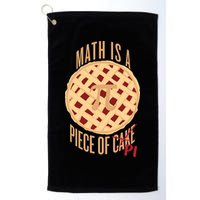 Math Is A Piece Of Cake Pi Day Golf Towel