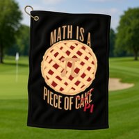 Math Is A Piece Of Cake Pi Day Golf Towel