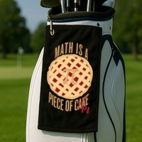 Math Is A Piece Of Cake Pi Day Golf Towel