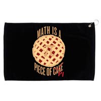 Math Is A Piece Of Cake Pi Day Grommeted Golf Towel