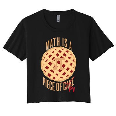 Math Is A Piece Of Cake Pi Day Crop Top