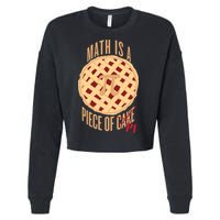 Math Is A Piece Of Cake Pi Day Cropped Pullover Crew