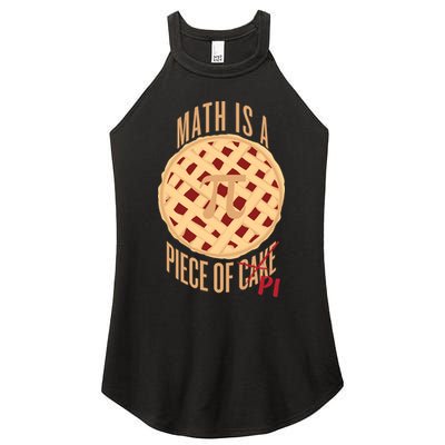 Math Is A Piece Of Cake Pi Day Women's Perfect Tri Rocker Tank