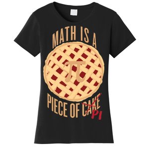 Math Is A Piece Of Cake Pi Day Women's T-Shirt