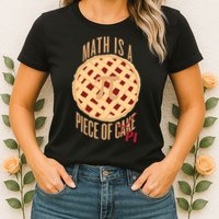 Math Is A Piece Of Cake Pi Day Womens T-Shirt