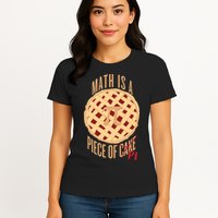 Math Is A Piece Of Cake Pi Day Womens T-Shirt