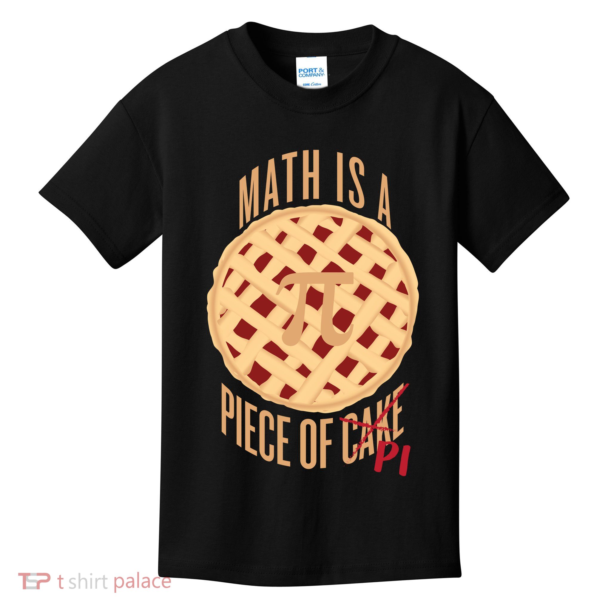 Math Is A Piece Of Cake Pi Day Kids T-Shirt