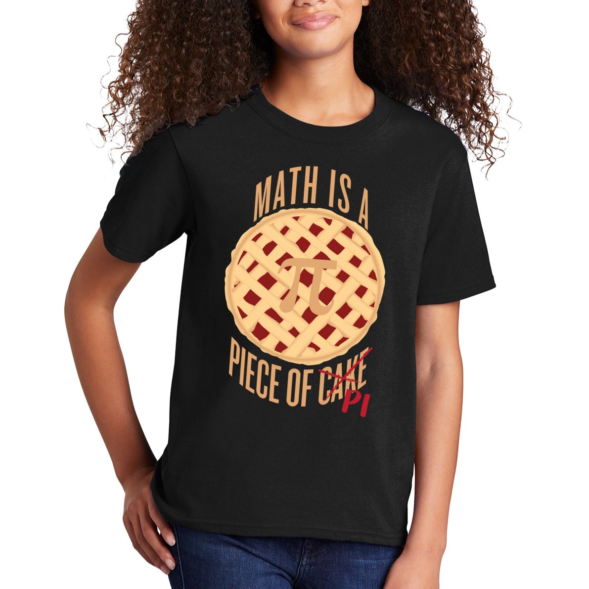 Math Is A Piece Of Cake Pi Day Kids T-Shirt