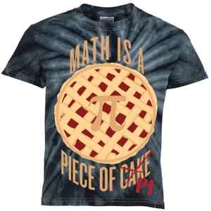 Math Is A Piece Of Cake Pi Day Kids Tie-Dye T-Shirt