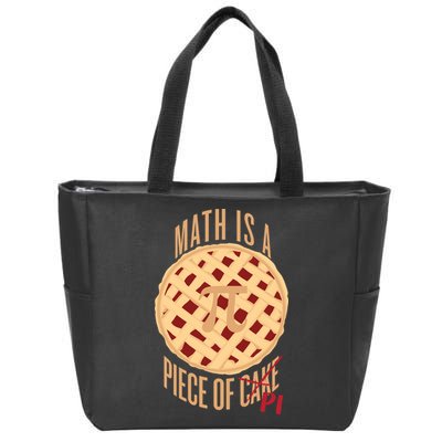 Math Is A Piece Of Cake Pi Day Zip Tote Bag