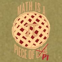 Math Is A Piece Of Cake Pi Day Garment-Dyed Women's Muscle Tee