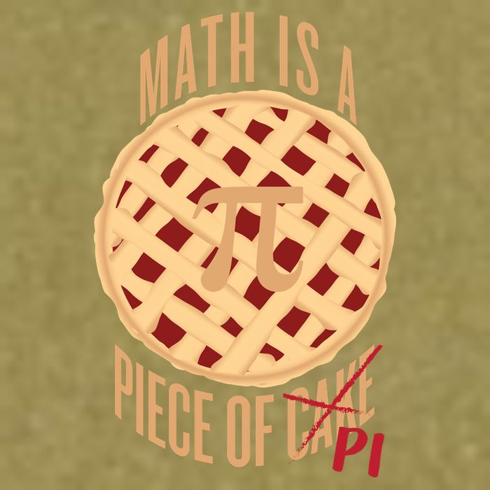 Math Is A Piece Of Cake Pi Day Garment-Dyed Women's Muscle Tee
