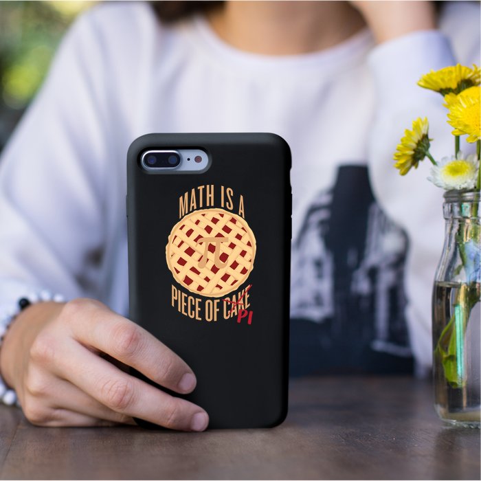 Math Is A Piece Of Cake Pi Day Permanent Decal Sticker