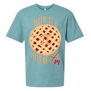 Math Is A Piece Of Cake Pi Day Sueded Cloud Jersey T-Shirt