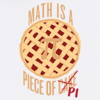 Math Is A Piece Of Cake Pi Day Garment-Dyed Sweatshirt