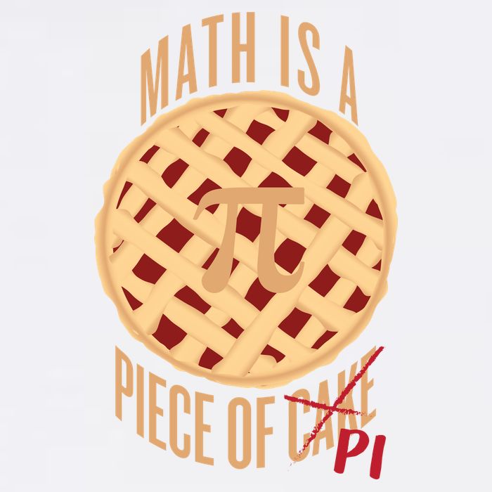 Math Is A Piece Of Cake Pi Day Garment-Dyed Sweatshirt