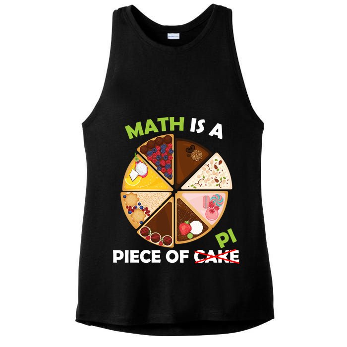Math Is A Piece Of Pi Ladies PosiCharge Tri-Blend Wicking Tank