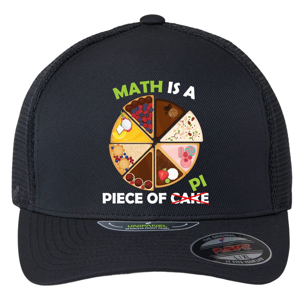 Math Is A Piece Of Pi Flexfit Unipanel Trucker Cap