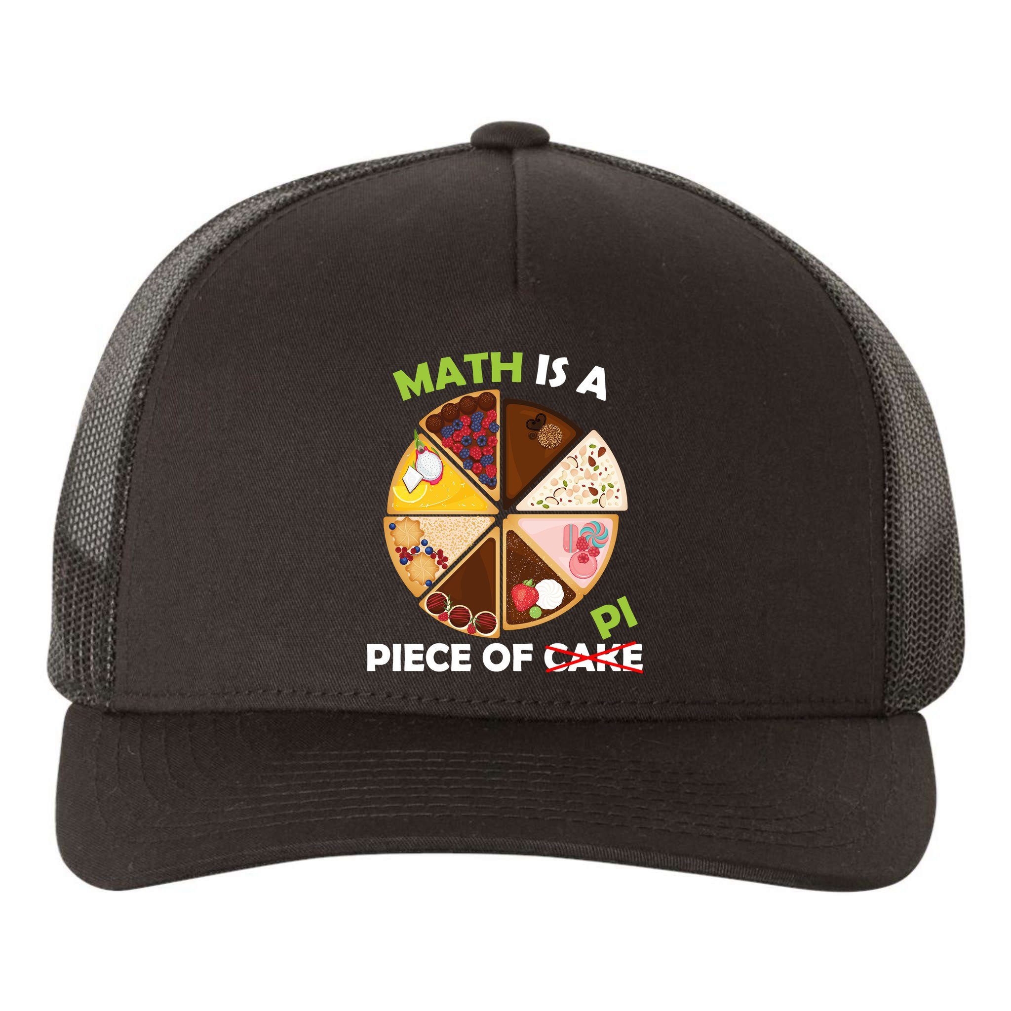 Math Is A Piece Of Pi Yupoong Adult 5-Panel Trucker Hat