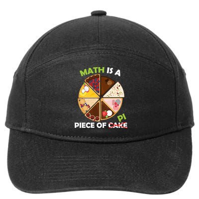 Math Is A Piece Of Pi 7-Panel Snapback Hat