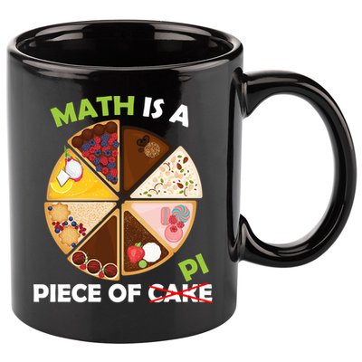 Math Is A Piece Of Pi 11oz C Handle Ceramic Mug