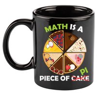 Math Is A Piece Of Pi 11oz C Handle Ceramic Mug