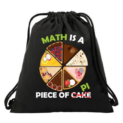 Math Is A Piece Of Pi Drawstring Bag