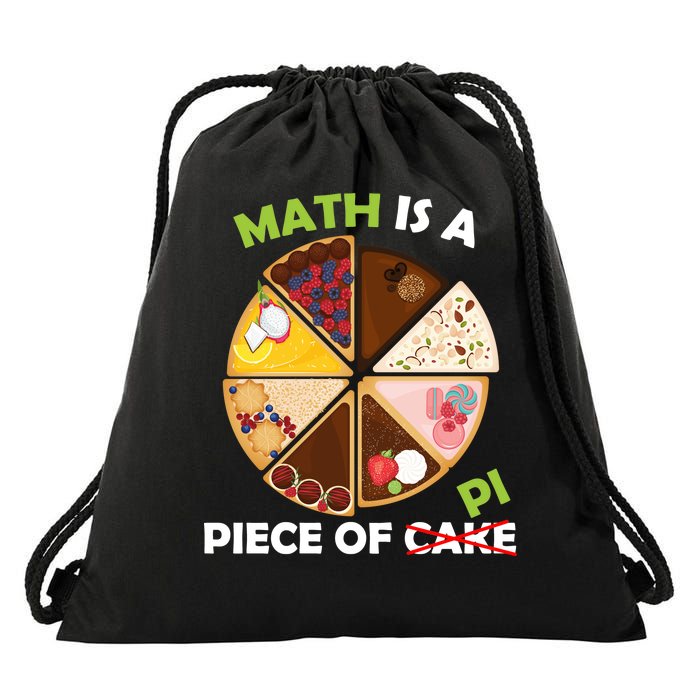 Math Is A Piece Of Pi Drawstring Bag